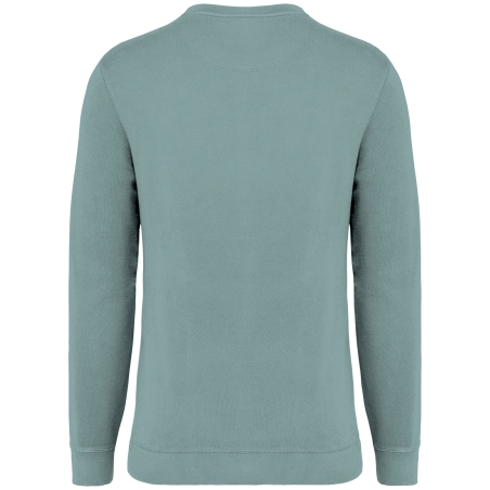 Sweat-shirt French Terry écoresponsable col rond vert Native Spirit – vue 2