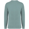 Sweat-shirt French Terry écoresponsable col rond vert Native Spirit – vue 2