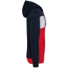 Sweat-shirt tricolore à capuche unisexe Kariban Marine – vue 3
