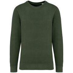 Sweat col rond French Terry écoresponsable Vert Native Spirit
