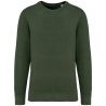 Sweat col rond French Terry écoresponsable Vert Native Spirit