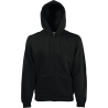 Sweat-shirt zippé capuche Fruit of the Loom Classic Noir