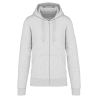 Sweat zippé capuche écoresponsable Gris Ash Heather Kariban