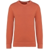Sweat col rond French Terry écoresponsable Orange Native Spirit