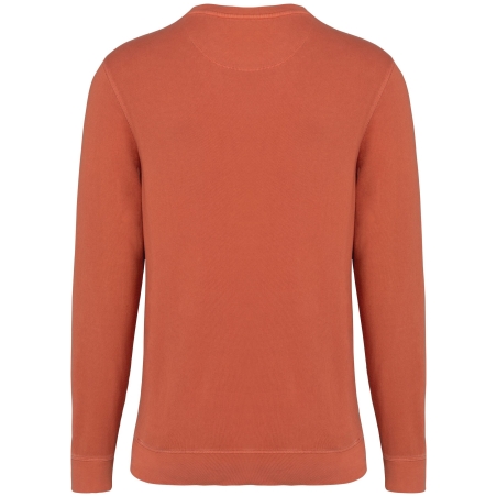 Sweat col rond French Terry écoresponsable Orange Native Spirit – vue 2