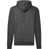 Sweat zippé capuche Classic Gris Fruit of the Loom – 280 g/m² – vue 2
