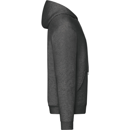 Sweat zippé capuche Classic Gris Fruit of the Loom – 280 g/m² – vue 3