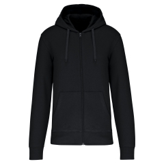Sweat zippé capuche écoresponsable homme Kariban Noir