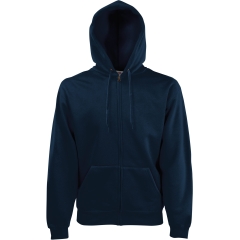 Sweat-shirt zippé capuche Classic marine Fruit of the Loom