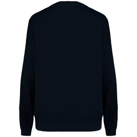 Sweat oversize French Terry coton bio Noir – Native Spirit – vue 2