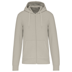 Sweat zippé capuche écoresponsable beige homme Kariban