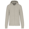 Sweat zippé capuche écoresponsable beige homme Kariban