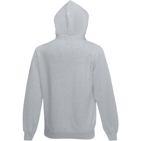 Sweat zippé capuche Classic Gris Chiné Fruit of the Loom – vue 2