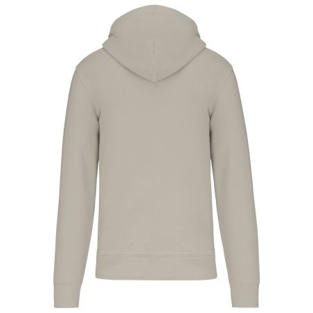 Sweat zippé capuche écoresponsable beige homme Kariban – vue 2