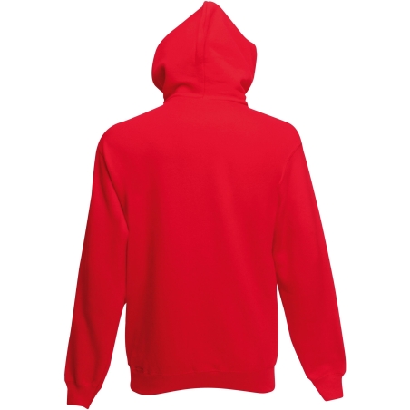Sweat zippé capuche homme Classic Rouge – Fruit of the Loom – vue 2