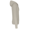 Sweat zippé capuche écoresponsable beige homme Kariban – vue 3