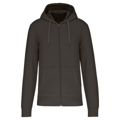 Sweat zippé capuche écoresponsable Gris Kariban homme