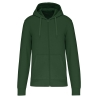 Sweat zippé capuche écoresponsable Kariban – Vert Forest