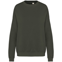 Sweat-shirt oversize French Terry Vert Washed Khaki Native Spirit