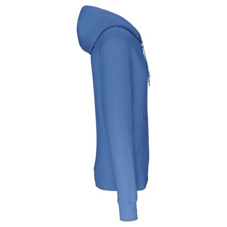 Sweat zippé capuche écoresponsable homme Kariban Bleu – vue 3