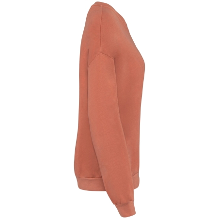 Sweat-shirt oversize French Terry coton bio Orange Native Spirit – vue 3