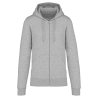 Sweat zippé capuche écoresponsable Gris Kariban