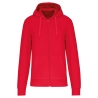 Sweat zippé capuche écoresponsable homme Rouge Kariban