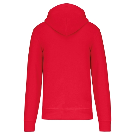 Sweat zippé capuche écoresponsable homme Rouge Kariban – vue 2