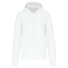 Sweat zippé capuche écoresponsable homme Blanc Kariban