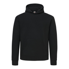 Sweat à capuche Noir 405 g/m² Supercotton™ Fruit of the Loom