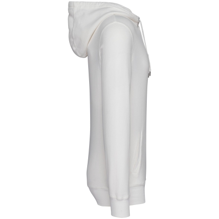 Sweat capuche French Terry écoresponsable Ivoire délavé Native Spirit – vue 3