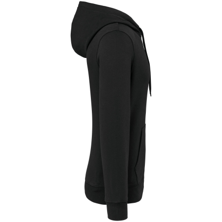 Sweat-shirt à capuche noir unisexe 280 g/m² Kariban – vue 3