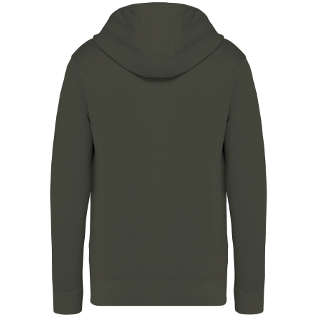 Sweat capuche French Terry écoresponsable Vert Kaki Native Spirit – vue 2
