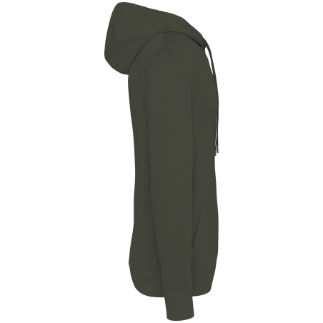 Sweat capuche French Terry écoresponsable Vert Kaki Native Spirit – vue 3