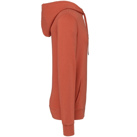 Sweat capuche French Terry écoresponsable Orange Native Spirit – vue 3