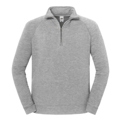 Sweat 1/4 zip Iconic Premium Gris Athletic Heather – Fruit of the Loom