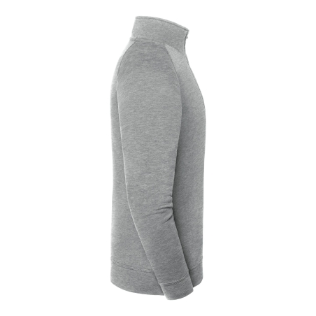 Sweat 1/4 zip Iconic Premium Gris Athletic Heather – Fruit of the Loom – vue 3