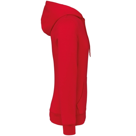 Sweat-shirt à capuche unisexe Rouge 280 g/m² Kariban – vue 3