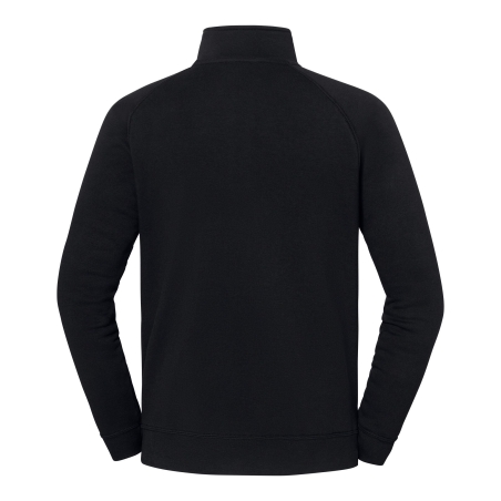 Sweat-shirt col 1/4 zip Iconic Premium Noir – Fruit of the Loom – vue 2