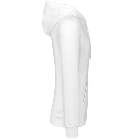 Sweat-shirt à capuche blanc unisexe 280 g/m² Kariban – vue 3