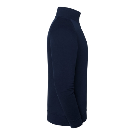 Sweat col zippé Marine Fruit of the Loom Iconic Premium – vue 3