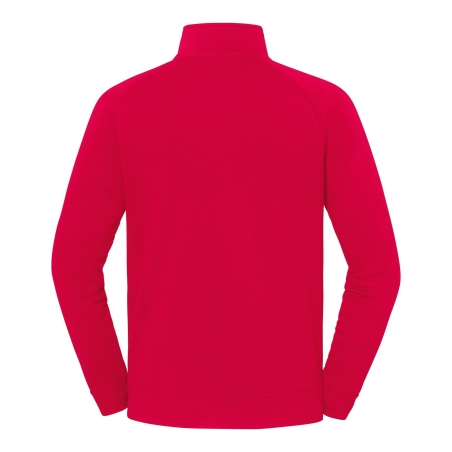 Sweat-shirt col 1/4 zip Rouge Fruit of the Loom Iconic Premium – vue 2