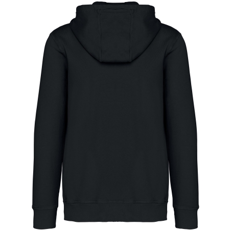 Sweat zippé capuche French Terry écoresponsable Noir Native Spirit – vue 2