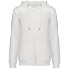 Sweat zippé capuche French Terry écoresponsable Blanc Native Spirit