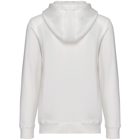 Sweat zippé capuche French Terry écoresponsable Blanc Native Spirit – vue 2