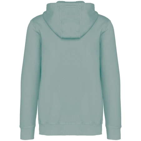 Sweat zippé capuche French Terry écoresponsable Vert jade délavé Native Spirit – vue 2