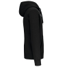 Sweat-shirt zippé capuche unisexe Noir – Kariban 360 g/m² – vue 3