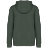 Sweat zippé capuche French Terry écoresponsable Vert Kaki Native Spirit – vue 2