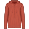 Sweat zippé capuche French Terry écoresponsable Orange Native Spirit
