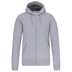 Sweat zippé capuche unisexe Gris Oxford Grey Kariban